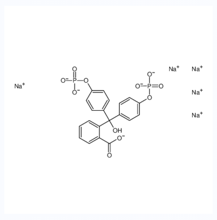 pentasodium,2-[hydroxy-bis(4-phosphonatooxyphenyl)methyl]benzoate,pentasodium,2-[hydroxy-bis(4-phosphonatooxyphenyl)methyl]benzoate