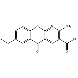 2-氨基-7-乙基-5-氧代-5H-[1]苯并吡喃并-[2,3-b]吡啶-3-羧酸