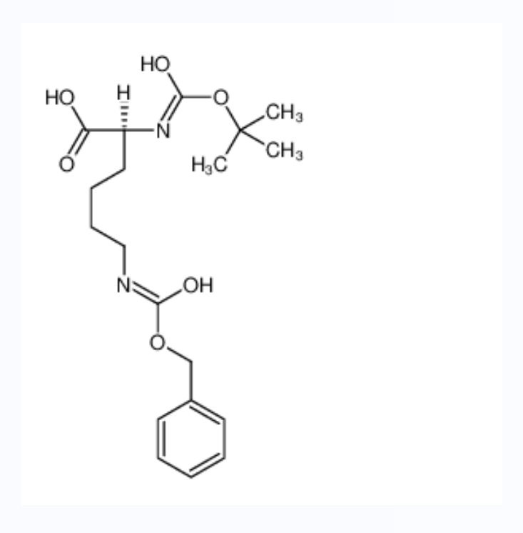 N-Boc-N'-Cbz-L-赖氨酸,(2S)-2-[(2-methylpropan-2-yl)oxycarbonylamino]-6-(phenylmethoxycarbonylamino)hexanoic acid