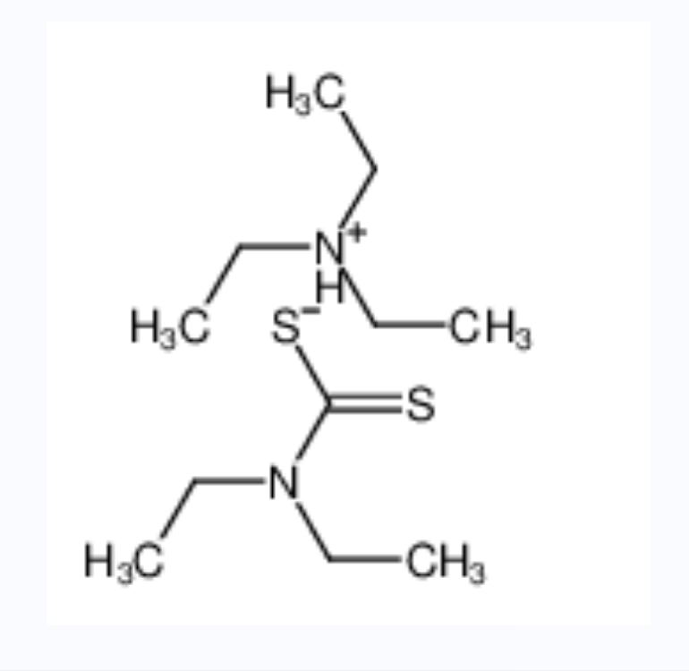 二乙基二硫代氨基甲酸二乙铵盐,diethylcarbamodithioic acid,N,N-diethylethanamine
