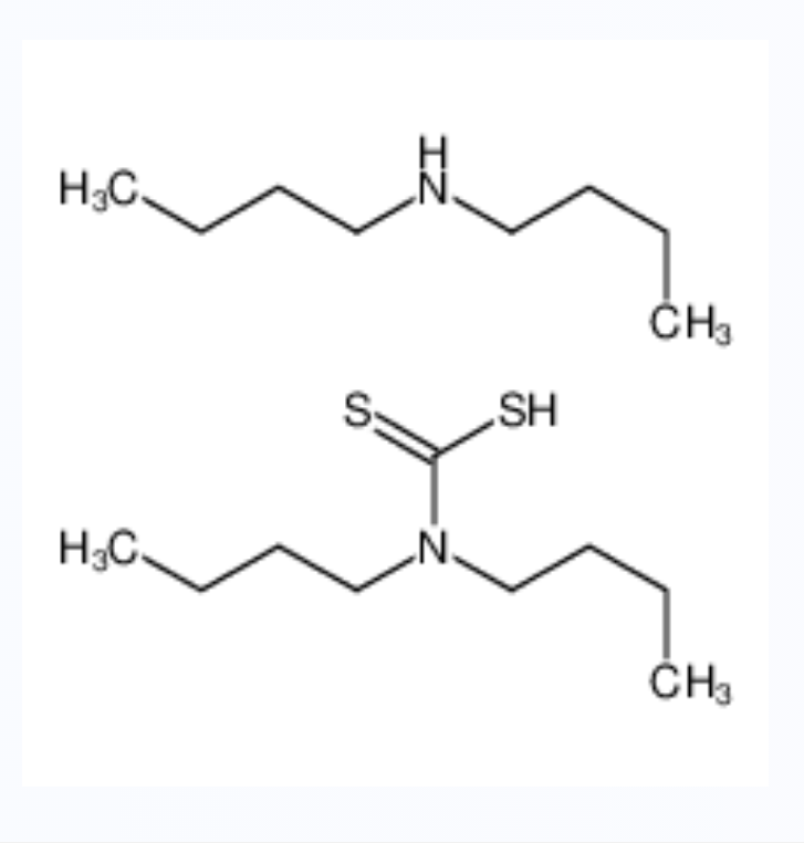 N-丁基丁烷-1-胺(二丁基氨基)二硫代甲酸盐,N-butylbutan-1-amine,dibutylcarbamodithioic acid