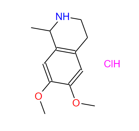 盐酸猪毛菜定,(1S)-6,7-dimethoxy-1-methyl-1,2,3,4-tetrahydroisoquinoline,hydrochloride