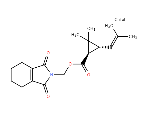 右旋反式胺菊酯,(1,3,4,5,6,7-Hexahydro-1,3-dioxo-2H-isoindol-2-yl)methyl (1R-trans)-2,2-dimethyl-3-(2-methylprop-1-enyl)cyclopropanecarboxylate