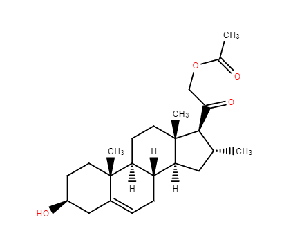 16-Α甲基-孕烯醇酮,3beta,21-dihydroxy-16alpha-methylpregn-5-en-20-one 21-acetate