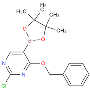 4-苄氧基-2-氯嘧啶-5-硼酸频哪酯,4-BENZYLOXY-2-CHLOROPYRIMIDINE-5-BORONIC ACID PINACOL ESTER