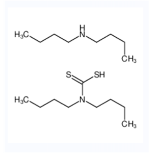 N-丁基丁烷-1-胺(二丁基氨基)二硫代甲酸盐,N-butylbutan-1-amine,dibutylcarbamodithioic acid