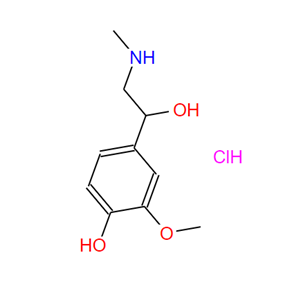 (+/-)-变肾上腺素盐酸盐,4-(1-Hydroxy-2-(methylamino)ethyl)-2-methoxyphenol hydrochloride