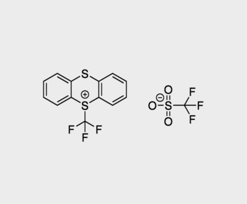 S-三氟甲基噻蒽三氟甲磺酸盐,5-(Trifluoromethyl)-5H-thianthren-5-ium trifluoromethanesulfonate