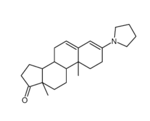 (8R,9S,10R,13S,14S)-10,13-dimethyl-3-pyrrolidin-1-yl-1,2,7,8,9,11,12,14,15,16-decahydrocyclopenta[a],(8R,9S,10R,13S,14S)-10,13-dimethyl-3-pyrrolidin-1-yl-1,2,7,8,9,11,12,14,15,16-decahydrocyclopenta[a]phenanthren-17-one