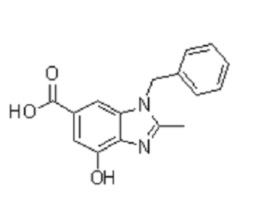 4-羟基-2-甲基-1-(苯基甲基)-1H-苯并咪唑-6-羧酸,4-Hydroxy-2-methyl-1-(phenylmethyl)-1H-benzimidazole-6-carboxylic acid