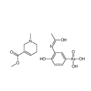 (3-acetamido-4-hydroxyphenyl)arsonic acid,methyl 1-methyl-3,6-dihydro-2H-pyridine-5-carboxylate,(3-acetamido-4-hydroxyphenyl)arsonic acid,methyl 1-methyl-3,6-dihydro-2H-pyridine-5-carboxylate