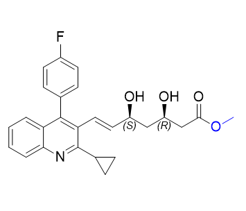 匹伐他汀杂质18,methyl (3R,5S,E)-7-(2-cyclopropyl-4-(4-fluorophenyl)quinolin-3-yl)-3,5- dihydroxyhept-6-enoate