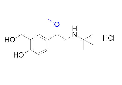 沙丁醇胺杂质01,4-(2-(tert-butylamino)-1-methoxyethyl)-2-(hydroxymethyl)phenol hydrochloride