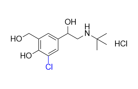 沙丁醇胺杂质12,4-(2-(tert-butylamino)-1-hydroxyethyl)-2-chloro-6-(hydroxymethyl)phenol hydrochloride