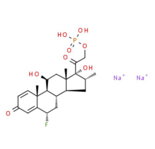 Pregna-1,4-diene-3,20-dione, 6-fluoro-11,17-dihydroxy-16-methyl-21-(phosphonooxy)-, disodium salt, (,Pregna-1,4-diene-3,20-dione, 6-fluoro-11,17-dihydroxy-16-methyl-21-(phosphonooxy)-, disodium salt, (6alpha,11beta,16alpha)-