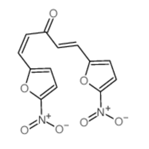 双(5-硝基-2-呋喃亚甲基)丙酮,1,4-Pentadien-3-one, 1,5-bis(5-nitro-2-furanyl)- (9CI)