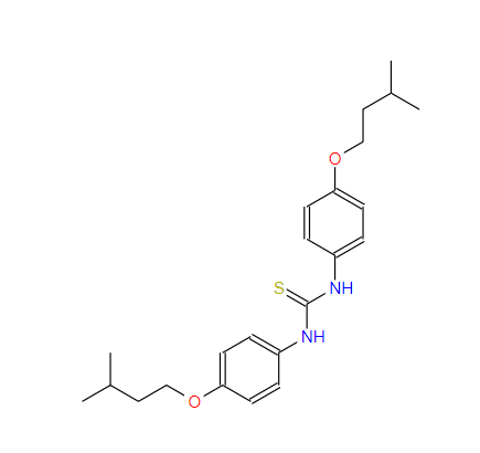 戊氧苯硫脲,1,3-bis[4-(3-methylbutoxy)phenyl]thiourea