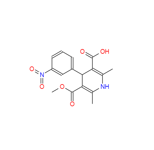 1,4-二氢-2,6-二甲基-4-(3-硝基苯基)吡啶-3,5-二甲酸单甲酯,1,4-Dihydro-2,6-dimethyl-4-(3-nitrophenyl)-3,5-pyridinedicarboxylic Acid 3-Methyl Ester