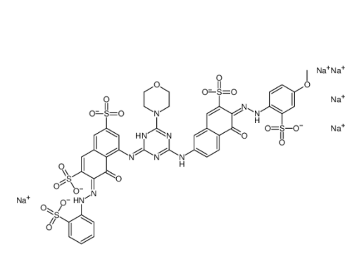 C.I.直接红225,pentasodium,(3Z)-5-[[4-[[(6E)-6-[(4-methoxy-2-sulfonatophenyl)hydrazinylidene]-5-oxo-7-sulfonatonaphthalen-2-yl]amino]-6-morpholin