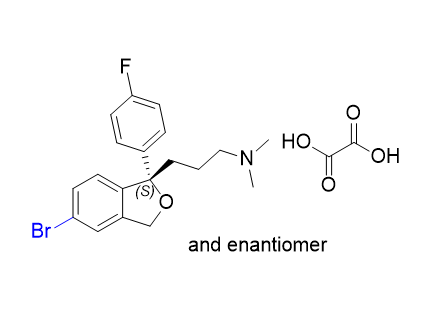 艾司西酞普兰杂质14,3-[(1RS)-5-bromo-1-(4-fluorophenyl)-1,3-dihydroisobenzofuran-     1-yl]-N,N-dimethylpropan-1-amine