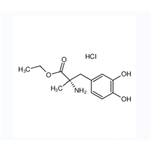 盐酸甲基多巴乙酯,ethyl (2S)-2-amino-3-(3,4-dihydroxyphenyl)-2-methylpropanoate,hydrochloride