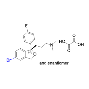 艾司西酞普兰杂质14,3-[(1RS)-5-bromo-1-(4-fluorophenyl)-1,3-dihydroisobenzofuran-     1-yl]-N,N-dimethylpropan-1-amine