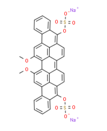 可溶性还原绿1,disodium 16,17-dimethoxyanthra[9,1,2-cde]benzo[rst]pentaphene-5,10-diyl bis(sulphate)