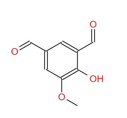 4-hydroxy-5-methoxybenzene-1,3-dicarbaldehyde,4-hydroxy-5-methoxybenzene-1,3-dicarbaldehyde