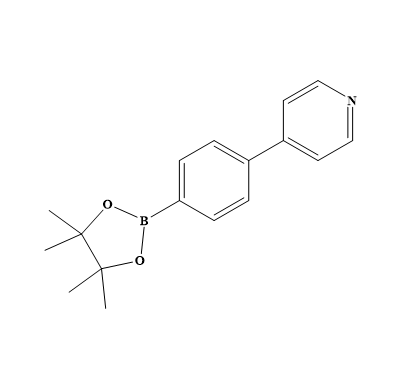 4-[4-硼酸频哪醇酯]苯基]吡啶,4-[4-(4,4,5,5-Tetramethyl-1,3,2-dioxaborolan-2-yl)phenyl]pyridine