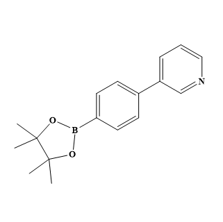 3-[4-硼酸频哪醇酯]苯基]吡啶,3-[4-(4,4,5,5-Tetramethyl-1,3,2-dioxaborolan-2-yl)phenyl]pyridine