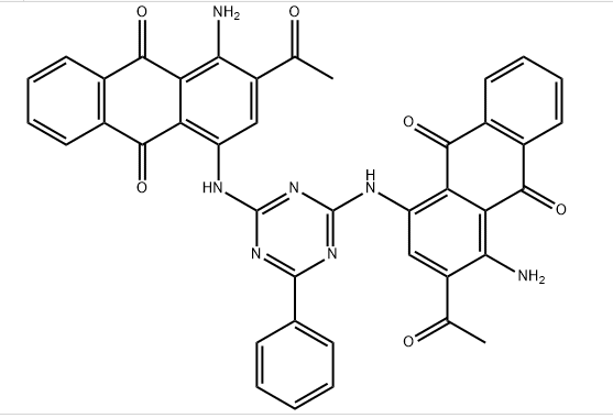 还原蓝66,1,1'-[(6-phenyl-1,3,5-triazine-2,4-diyl)diimino]bis[3-acetyl-4-aminoanthraquinone]