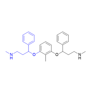 托莫西汀杂质07,3,3′-[(2-methylbenzene-1,3-diyl)bis(oxy)]bis(N-methyl- 3-phenylpropan-1-amine)