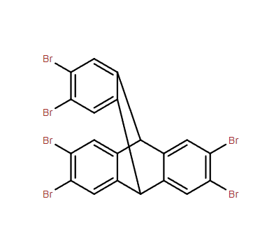 2,3,6,7,14,15-六溴三蝶烯,4,5,11,12,17,18-Hexabromopentacyclo[6.6.6.02,7.09,14.015,20]icosa-2,4,6,9,11,13,15,17,19-nonaene