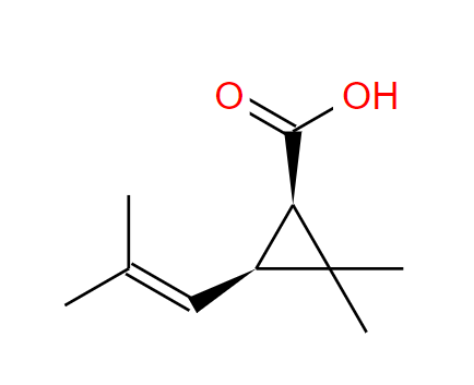 (±)顺式菊酸,2,2-Dimethyl-3-(2-methyl-1-propen-1-yl)cyclopropanecarboxylic aci d