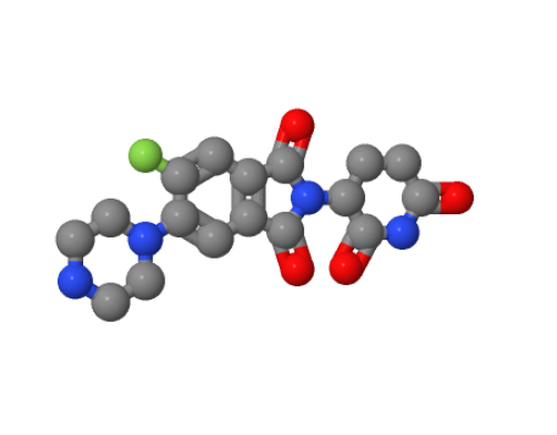 2-（2,6-二氧哌啶-3-基）-5-氟-6-（哌嗪-1-基）異吲哚-1,3-二酮,1H-Isoindole-1,3(2H)-dione, 2-(2,6-dioxo-3-piperidinyl)-5-fluoro-6-(1-piperazinyl)-