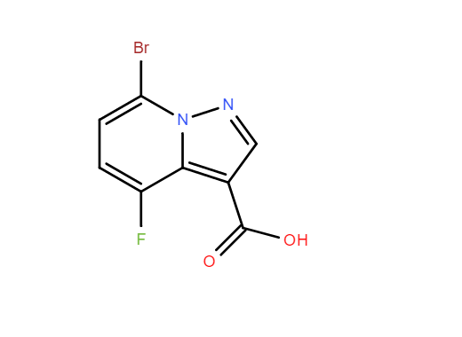 7-溴-4-氟吡唑并[1,5-A]吡啶-3-羧酸,Pyrazolo[1,5-a]pyridine-3-carboxylicacid,7-bromo-4-fluoro-