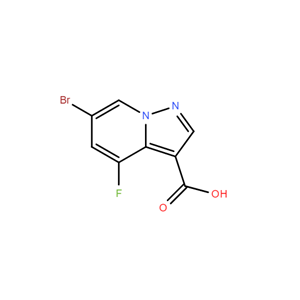 6-溴-4-氟吡唑并[1,5-A]吡啶-3-羧酸