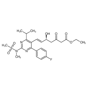 (5S)-7-[4-(4-氟苯基)-6-异丙基-2-（N-甲基-N-甲磺酰基）嘧啶-5-yl]-5-羟基-3-氧代-6（E）-庚酸乙酯