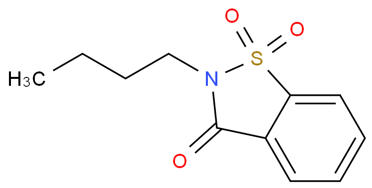 噻酮,2-butyl-1,1-dioxo-1,2-benzothiazol-3-one