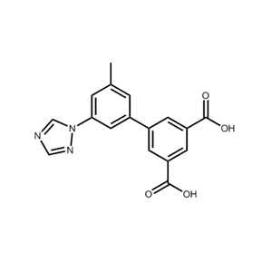 3-methyl-5'-(1H-1,2,4-triazol-1-yl)-[1,1'-biphenyl]-3,5-dicarboxylic acid