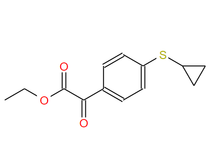 2-[4-(环丙基硫基)苯基]-2-氧代乙酸乙酯,ethyl 2-(4-(cyclopropylthio)phenyl)-2-oxoacetate