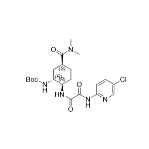 依度沙班杂质31,tert-butyl ((1R,2R,5S)-2-(2-((5-chloropyridin-2-yl)amino)-2- oxoacetamido)-5-(dimethylcarbamoyl)cyclohexyl)carbamate