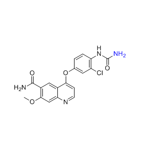 仑伐替尼杂质05,4-(3-chloro-4-ureidophenoxy)-7-methoxyquinoline-6-carboxamide