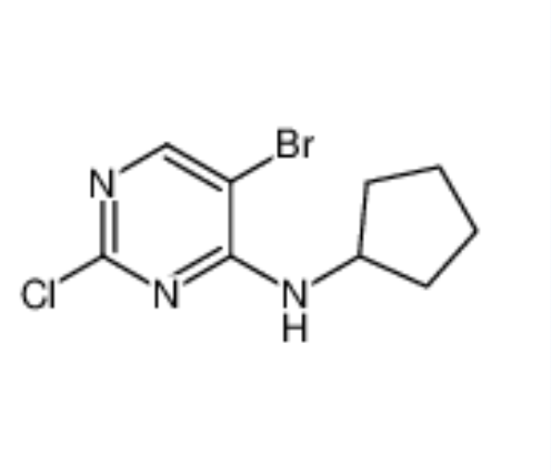 5-溴-2-氯-N-环戊胺嘧啶-4胺,5-broMo-2-chloro-N-cyclopentylpyriMidin-4-aMine