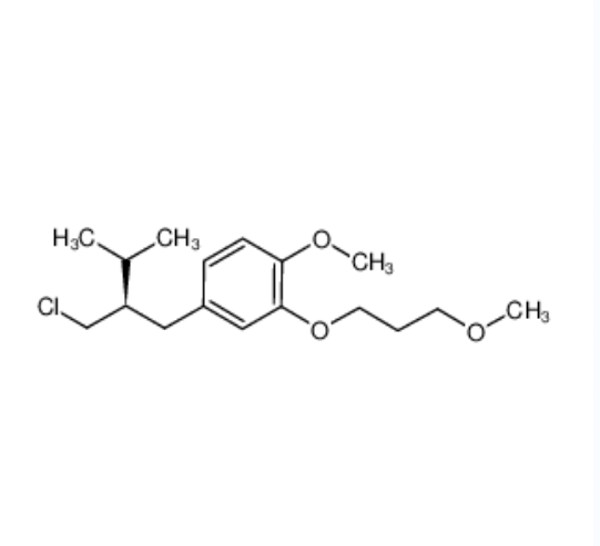 阿利克仑-1,Benzene, 4-[(2R)-2-(chloromethyl)-3-methylbutyl]-1-methoxy-2-(3-methoxypropoxy)-
