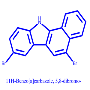 5,8-二溴-11H-苯并[a]咔唑,11H-Benzo[a]carbazole, 5,8-dibromo-