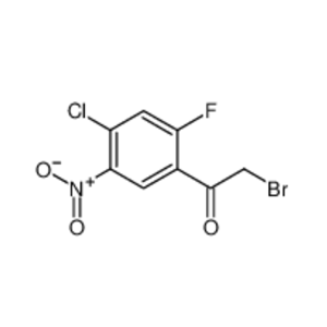 2-溴-1-(4-氯-2-氟-5-硝基苯基)-1-乙酮,2-bromo-1-(4-chloro-2-fluoro-5-nitrophenyl)ethan-1-one