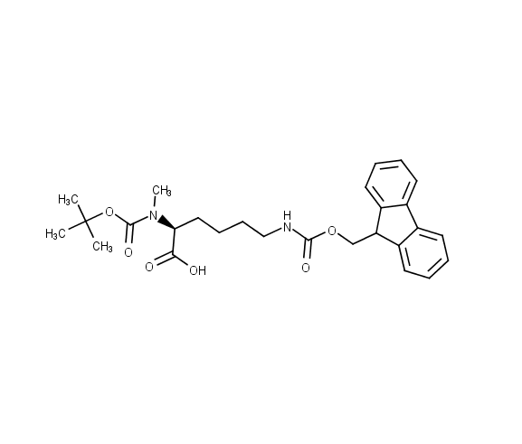 (2S)-2-{[(tert-butoxy)carbonyl](methyl)amino}-6-({[(9H-fluoren-9-yl)methoxy]carbonyl}amino)hexanoic acid