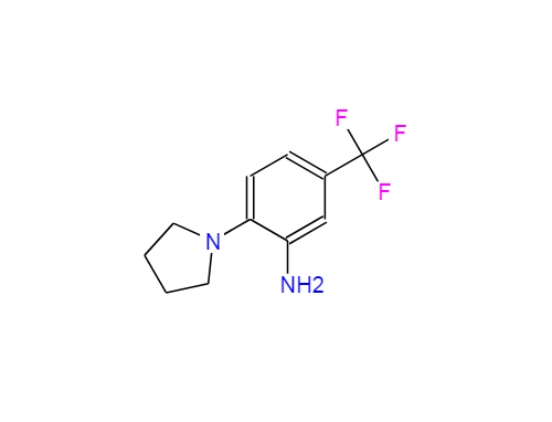 2-(Pyrrolidin-1-yl)-5-(trifluoromethyl)aniline,2-(Pyrrolidin-1-yl)-5-(trifluoromethyl)aniline
