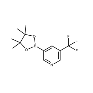 5-三氟甲基吡啶-3-硼酸频那醇酯,3-(4,4,5,5-Tetramethyl-1,3,2-dioxaborolan-2-yl)-5-(trifluoromethyl)pyridine